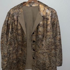 Snake print jacket size large